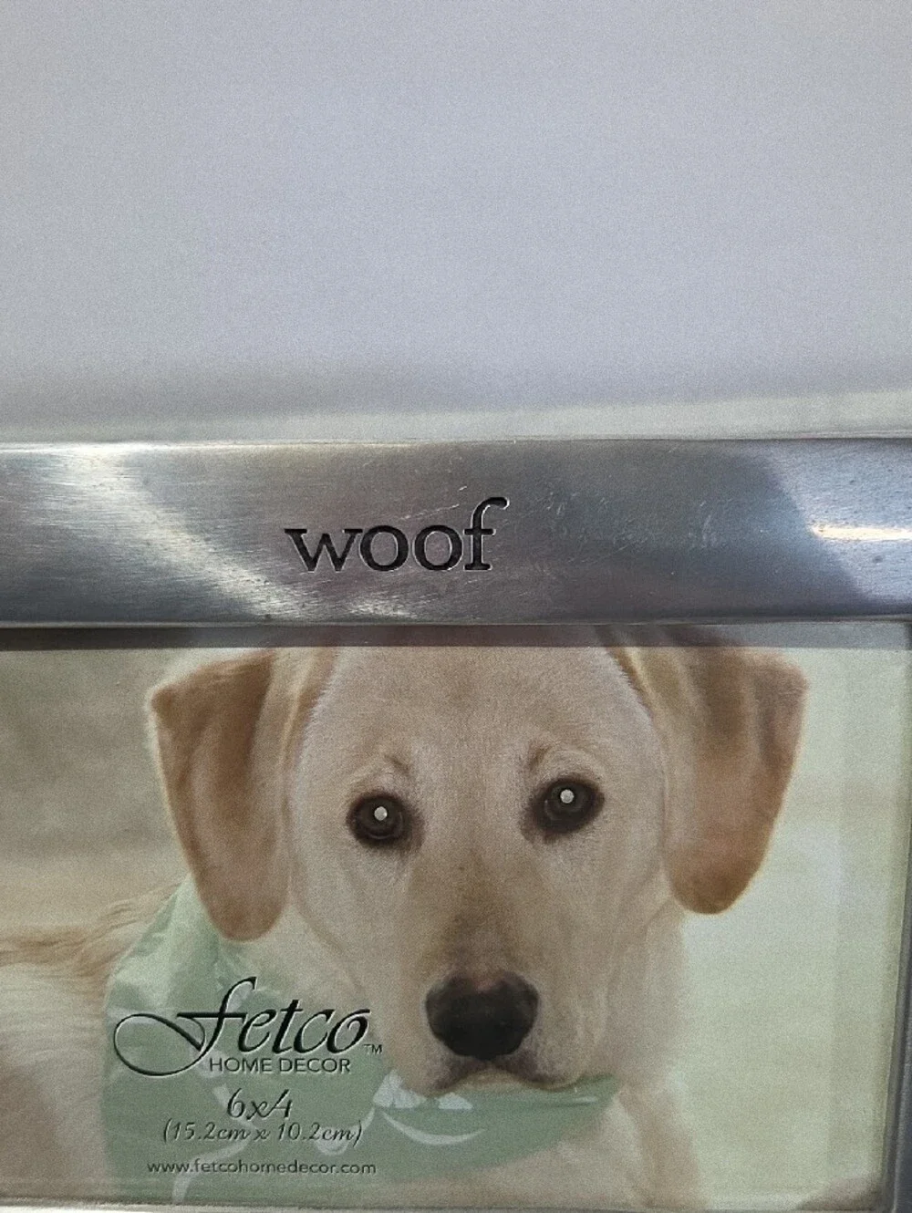 Fetco Silver Polished Dog 4x6 Photo Frame